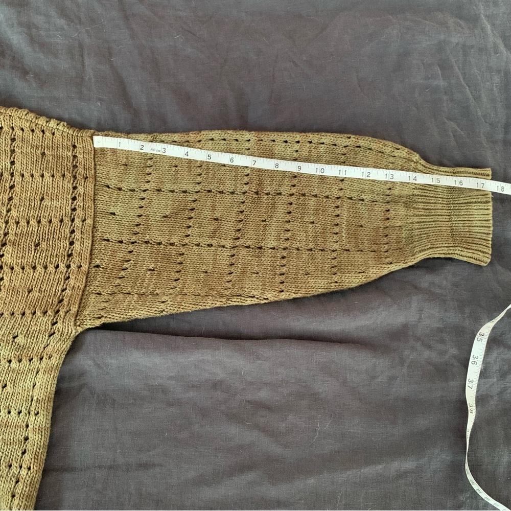 Moss Windowpane Sweater - Picture 6 of 7
